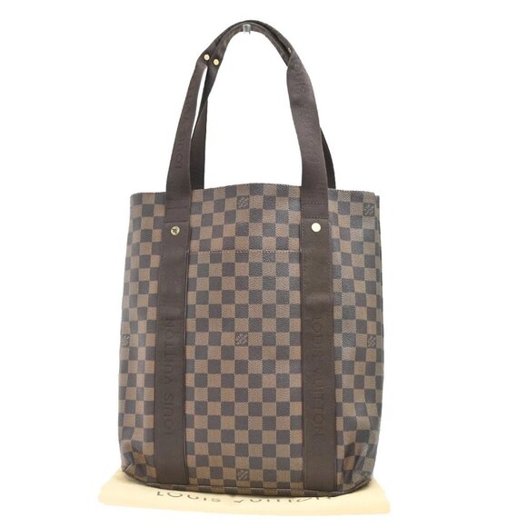 LOUIS VUITTON Cabas Beaubourg Shoulder Bag Damier Ebene Leather 508-082025 - Picture 1 of 16